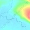 Топографическая карта Сарга, высота, рельеф