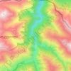 Топографическая карта Асса, высота, рельеф