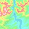 Топографическая карта Кёль-Тетири, высота, рельеф