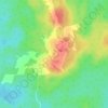 Топографическая карта Чуваши, высота, рельеф