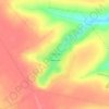 Топографическая карта Попасный, высота, рельеф