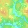 Топографическая карта Рюминское, высота, рельеф