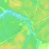 Топографическая карта Дусьево, высота, рельеф
