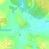Топографическая карта Сакулино, высота, рельеф