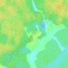 Топографическая карта Зачеренье, высота, рельеф
