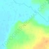 Топографическая карта Бития, высота, рельеф
