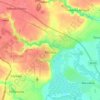Топографическая карта Хорол, высота, рельеф