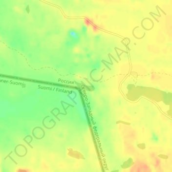 Топографическая карта Валкеалампи, высота, рельеф