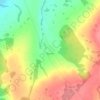 Топографическая карта Резвово, высота, рельеф