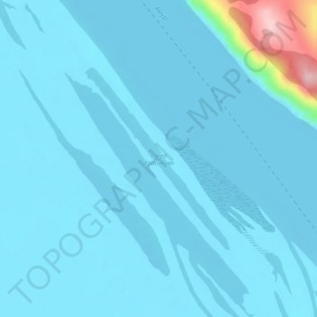 Топографическая карта озеро Красиково, высота, рельеф