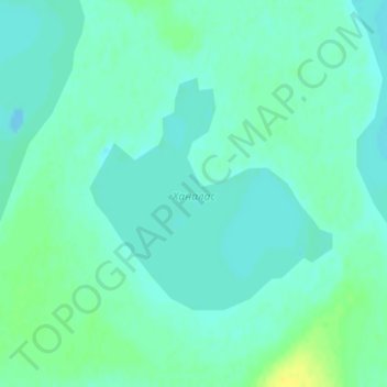 Топографическая карта Ханалас, высота, рельеф