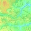 Топографическая карта Шестихино, высота, рельеф