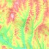 Топографическая карта Яракта, высота, рельеф