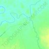 Топографическая карта Ульма, высота, рельеф