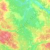 Топографическая карта Песочня, высота, рельеф