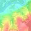 Топографическая карта Рождественское, высота, рельеф