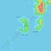 Топографическая карта 前島, высота, рельеф