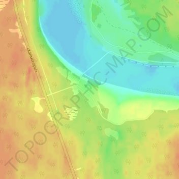 Топографическая карта Вороновское, высота, рельеф
