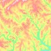 Топографическая карта Ведуга, высота, рельеф