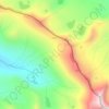 Топографическая карта Коксуйский хребет, высота, рельеф
