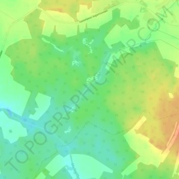 Топографическая карта Круглица, высота, рельеф