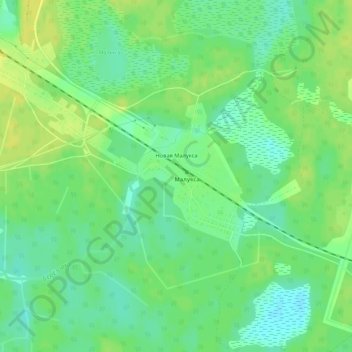 Топографическая карта Новая Малукса, высота, рельеф