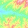 Топографическая карта Нарын, высота, рельеф