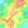 Топографическая карта Осинцы, высота, рельеф