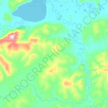 Топографическая карта Ципикан, высота, рельеф
