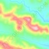 Топографическая карта Sierra deL vALLE DEL gATO, высота, рельеф