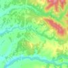Топографическая карта Погиби, высота, рельеф
