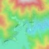Топографическая карта 小河内ダム, высота, рельеф