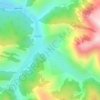 Топографическая карта Генух, высота, рельеф