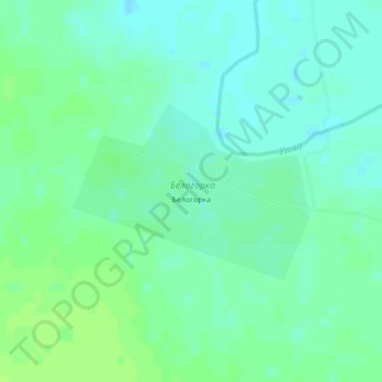 Топографическая карта Белогорка, высота, рельеф