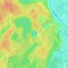 Топографическая карта Песчаное озеро, высота, рельеф