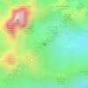 Топографическая карта Refuge de Pombie, высота, рельеф