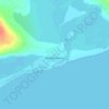Топографическая карта Янракыннот, высота, рельеф
