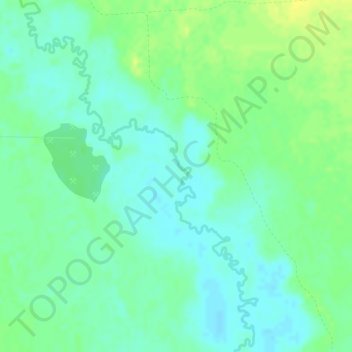 Топографическая карта Ханты-Мансийский район, высота, рельеф