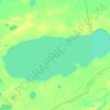 Топографическая карта озеро Большой Уват, высота, рельеф