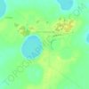 Топографическая карта Южно-Дубровное, высота, рельеф