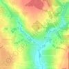 Топографическая карта Бутурлино, высота, рельеф