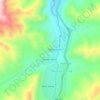 Топографическая карта Кара-Чагат, высота, рельеф