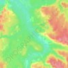 Топографическая карта Сысола, высота, рельеф