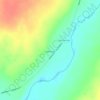 Топографическая карта Каинсай, высота, рельеф