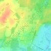 Топографическая карта Красная Деревня, высота, рельеф