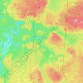 Топографическая карта Оять, высота, рельеф