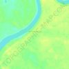 Топографическая карта Верхнесидорово, высота, рельеф