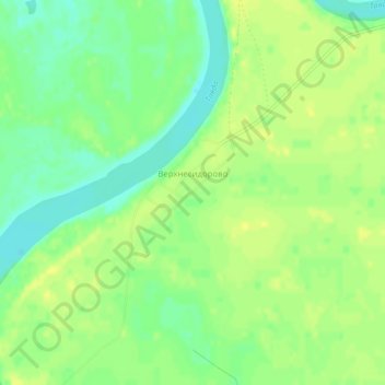 Топографическая карта Верхнесидорово, высота, рельеф