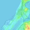 Топографическая карта Port Beach, высота, рельеф