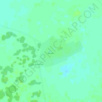 Топографическая карта Мамон, высота, рельеф